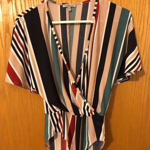 Multi-colored bodysuit